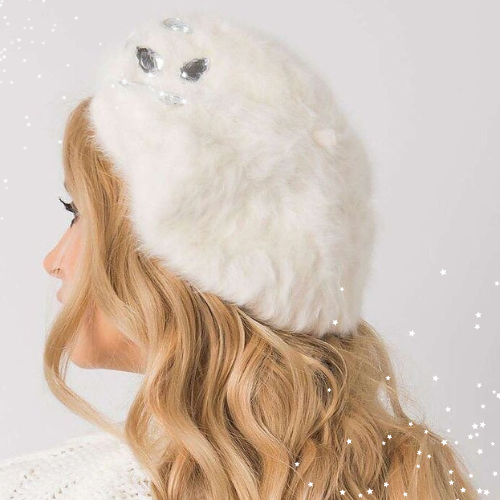 Basque with crystals - Ecru