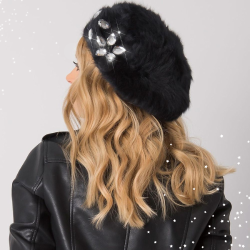 Basque with crystals - Black