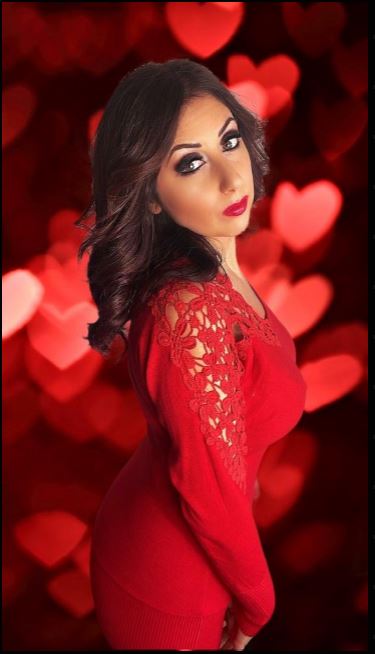 Pullover con intarsi e ricami - Rosso