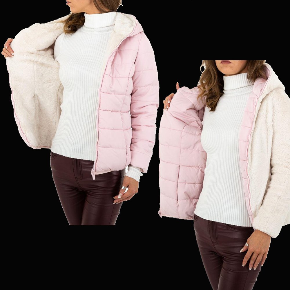 Double/Face Ecological Fur - Pink/White