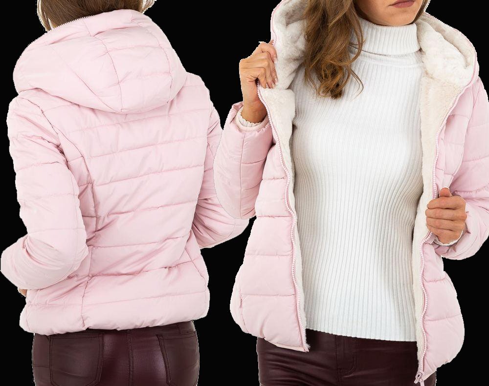 Double/Face Ecological Fur - Pink/White