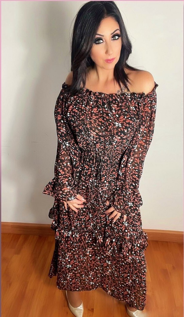 Long dress with flounce - Fantasy