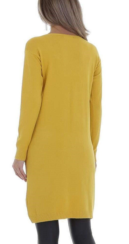 Oversized Rhinestone Sack Dress - Yellow