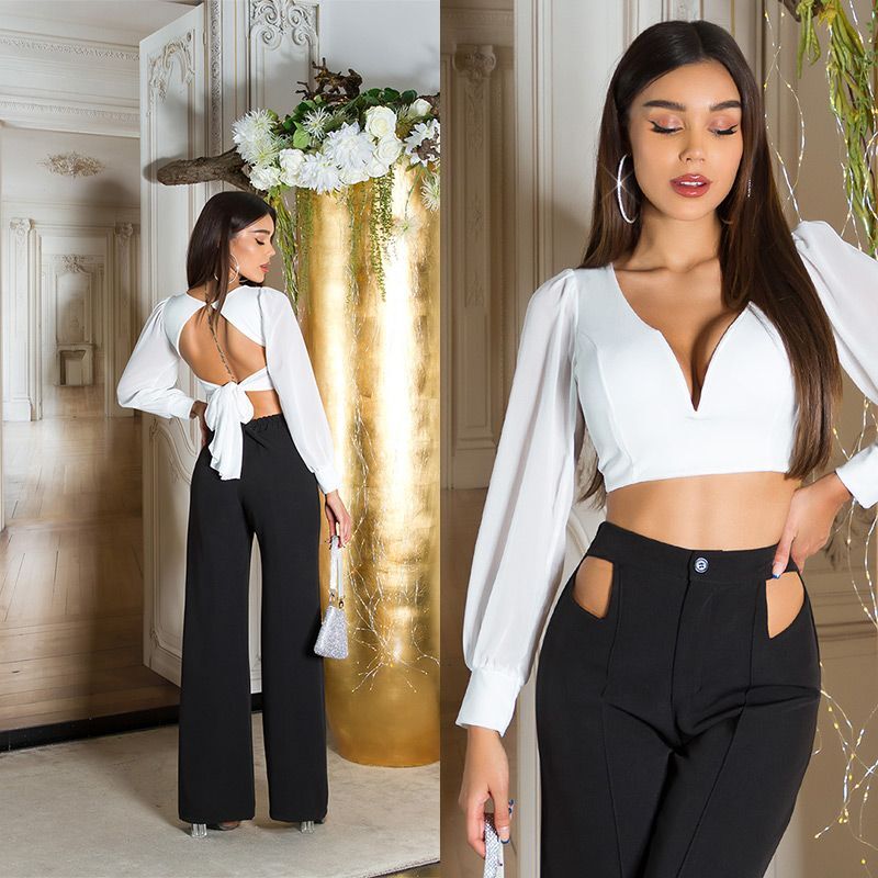 Heart Crop Top - White