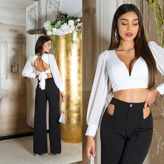 Heart Crop Top - White