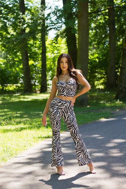 Top and pants set - Zebra