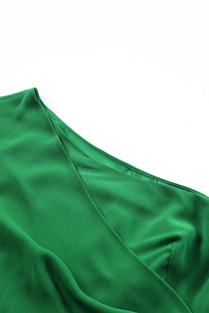 One Shoulder Dress - Green