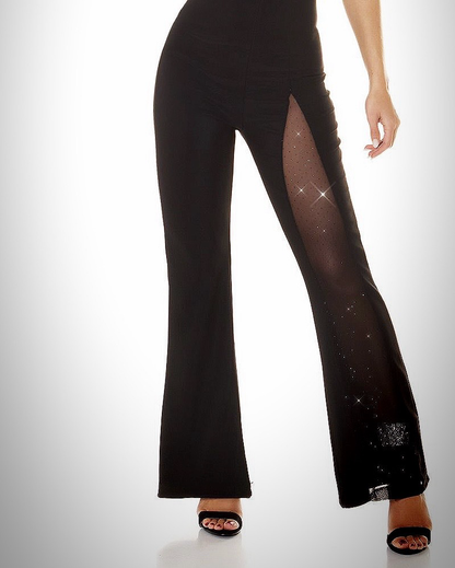 Tuta Party con strass - Nera