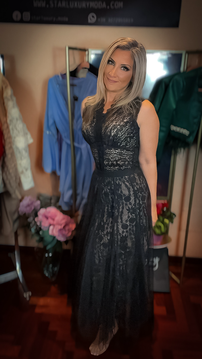 Gonna lunga in tulle - Nera