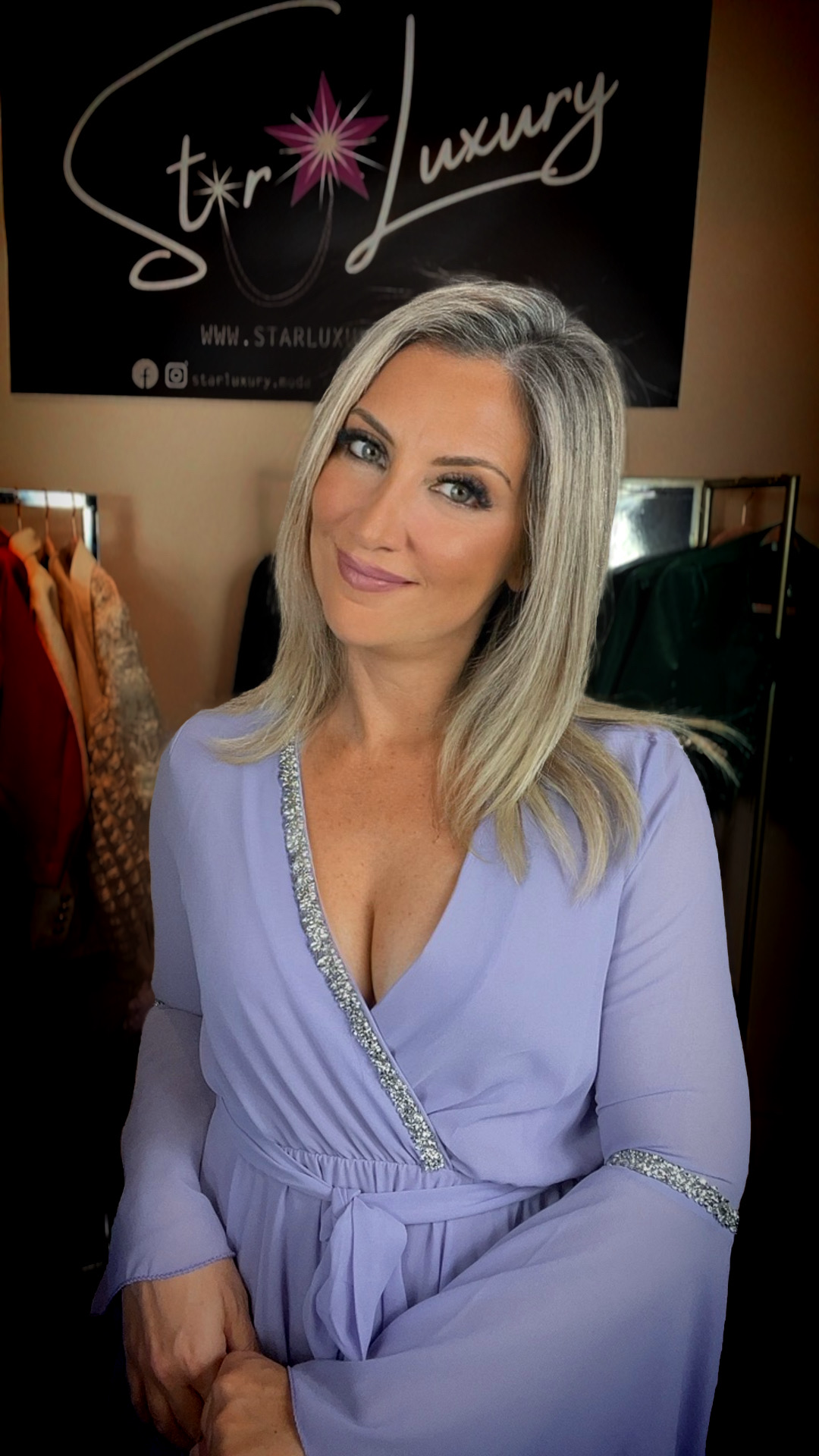 Light Sheer Dress - Wisteria