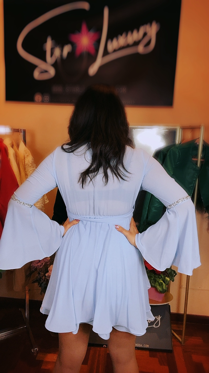 Light Sheer Dress - BabyBlue