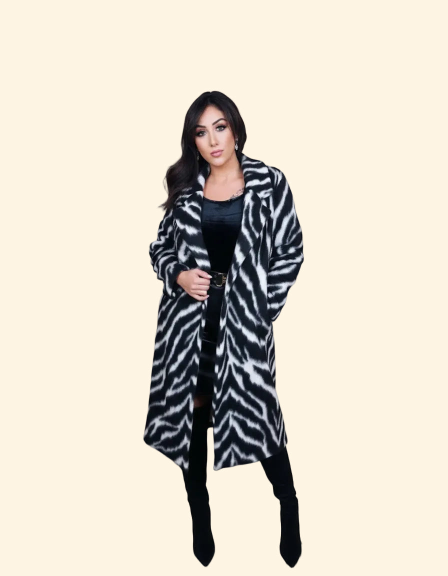 Cappotto over fantasia ZEBRA