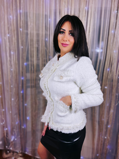 Lurex knitted jacket