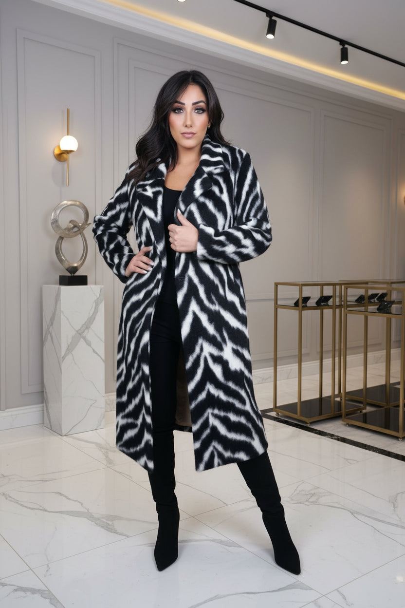 Cappotto over fantasia ZEBRA