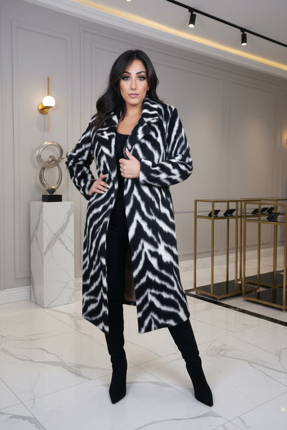 Cappotto over fantasia ZEBRA