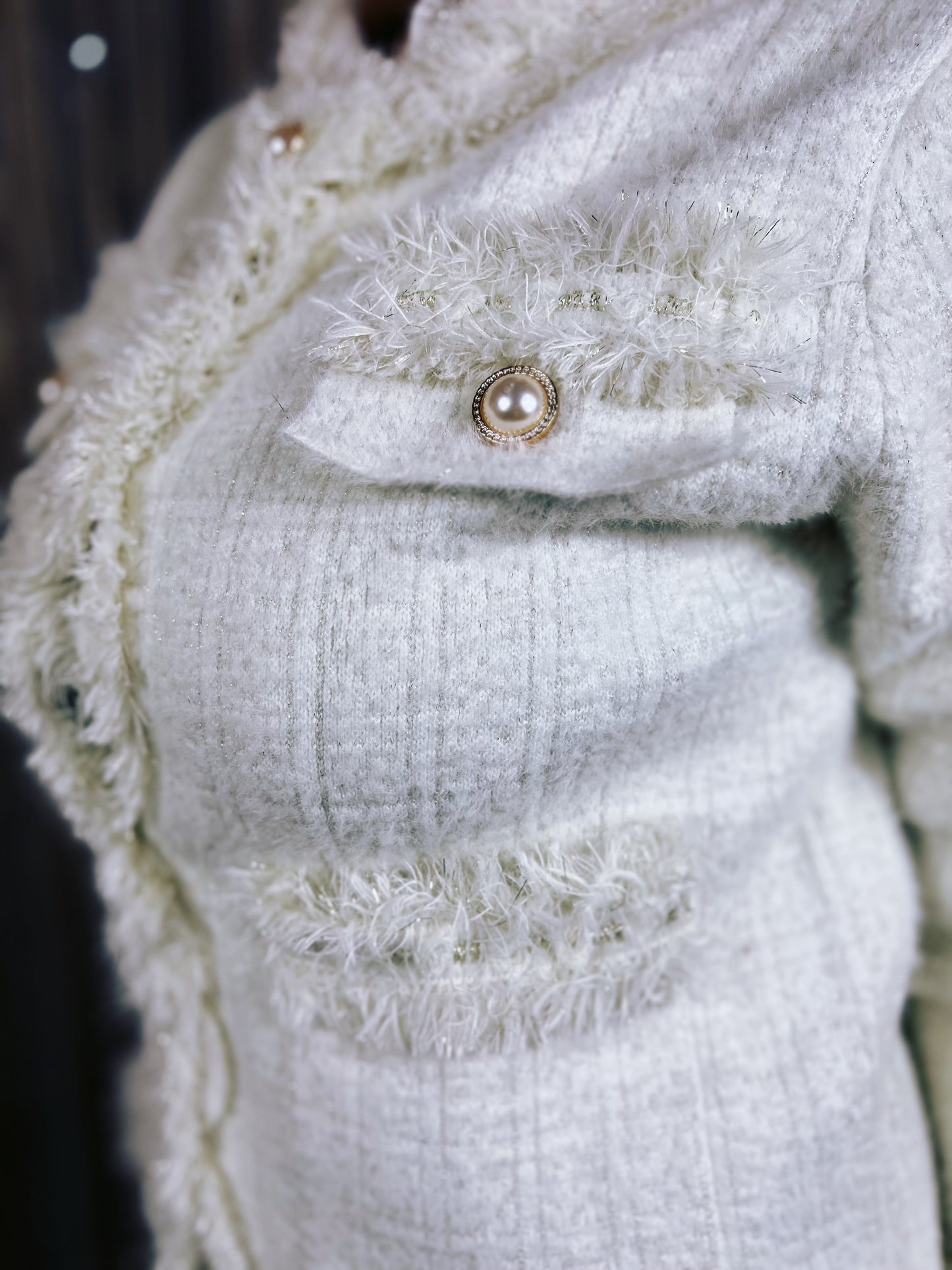 Lurex knitted jacket