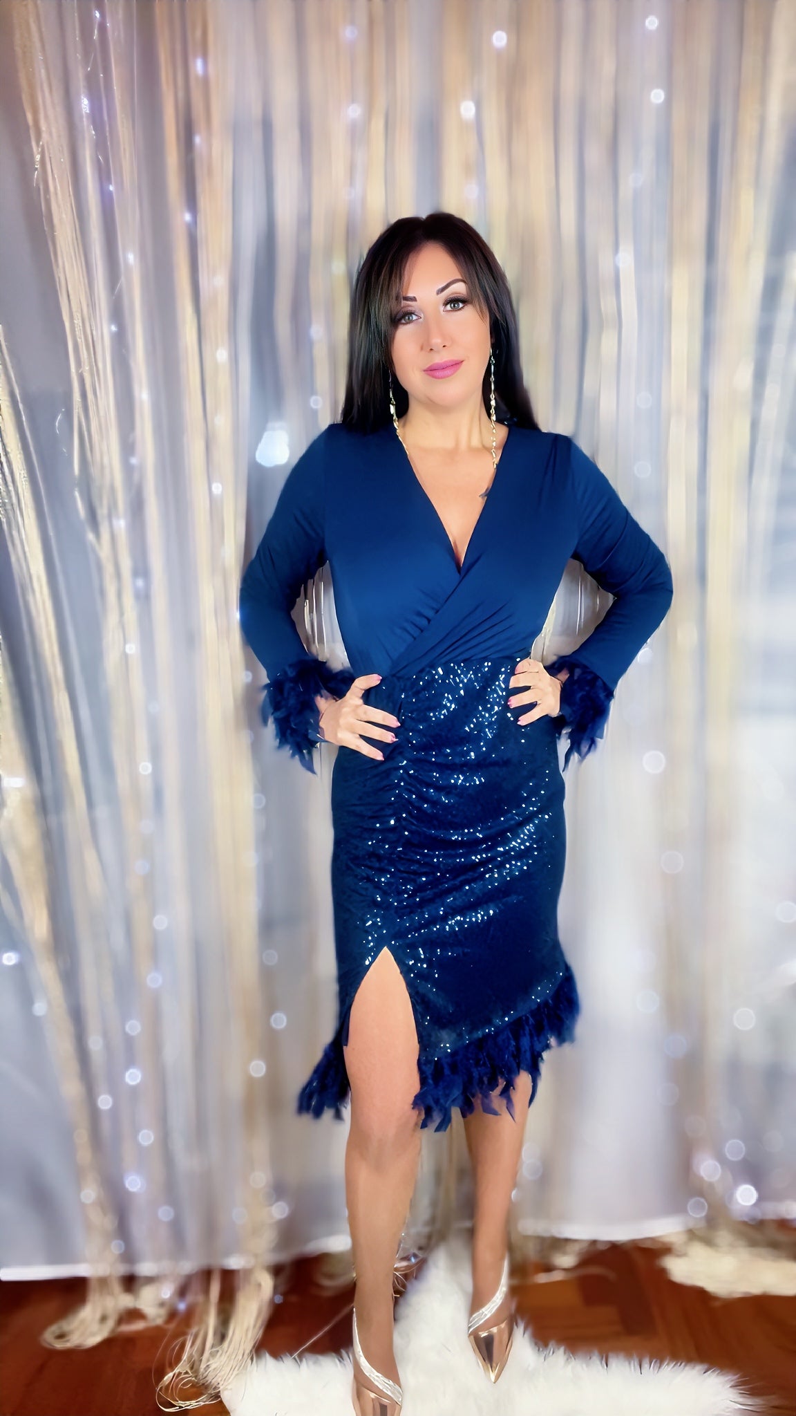 Sequin Sheath Dress