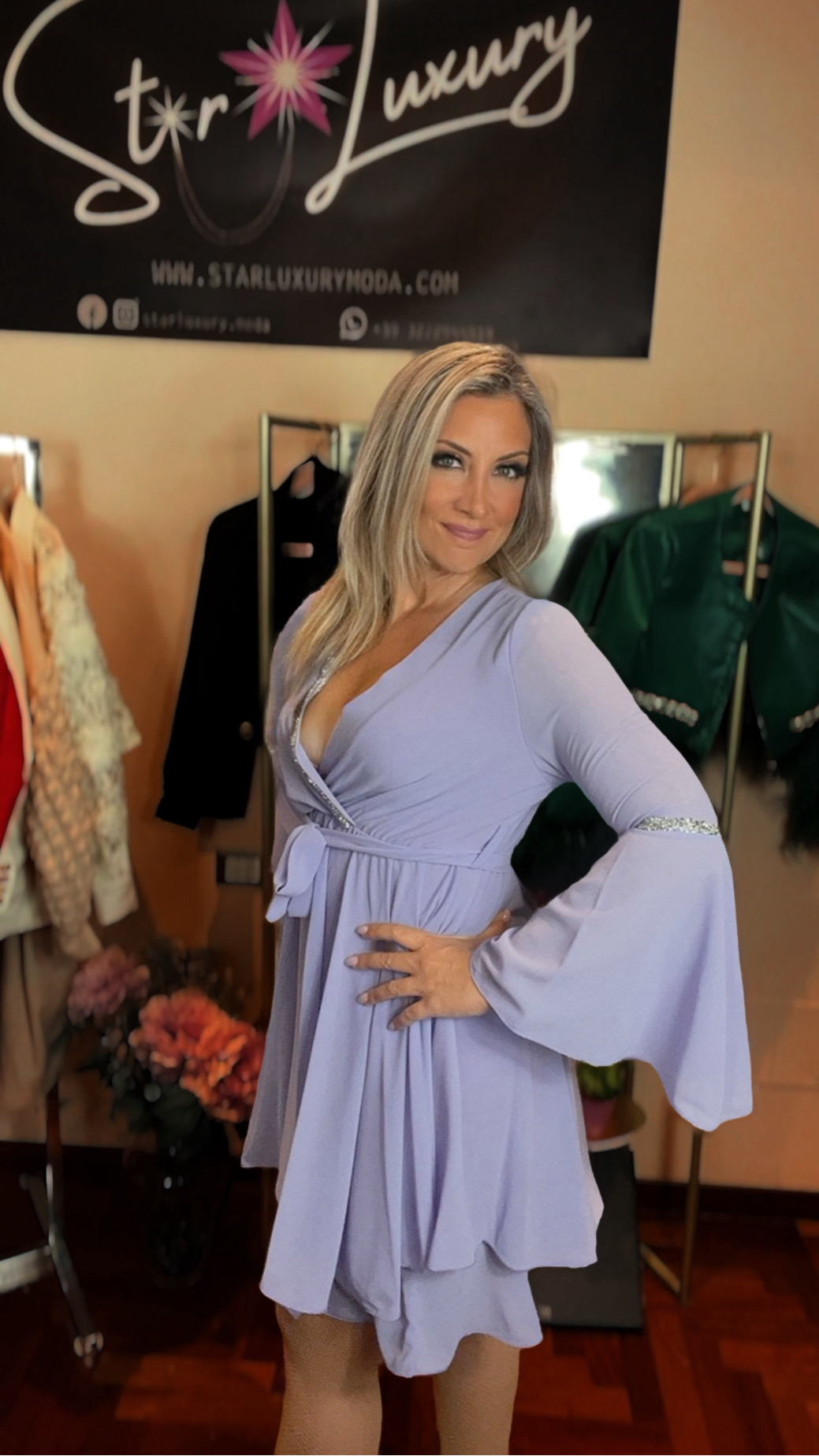 Light Sheer Dress - Wisteria