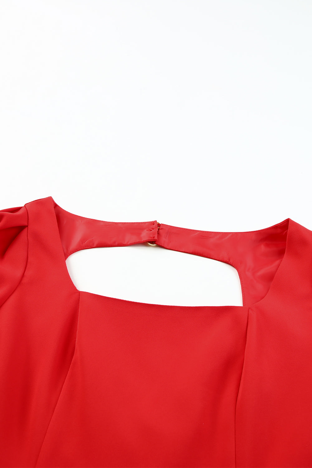 Backless Sheath Dress - Red