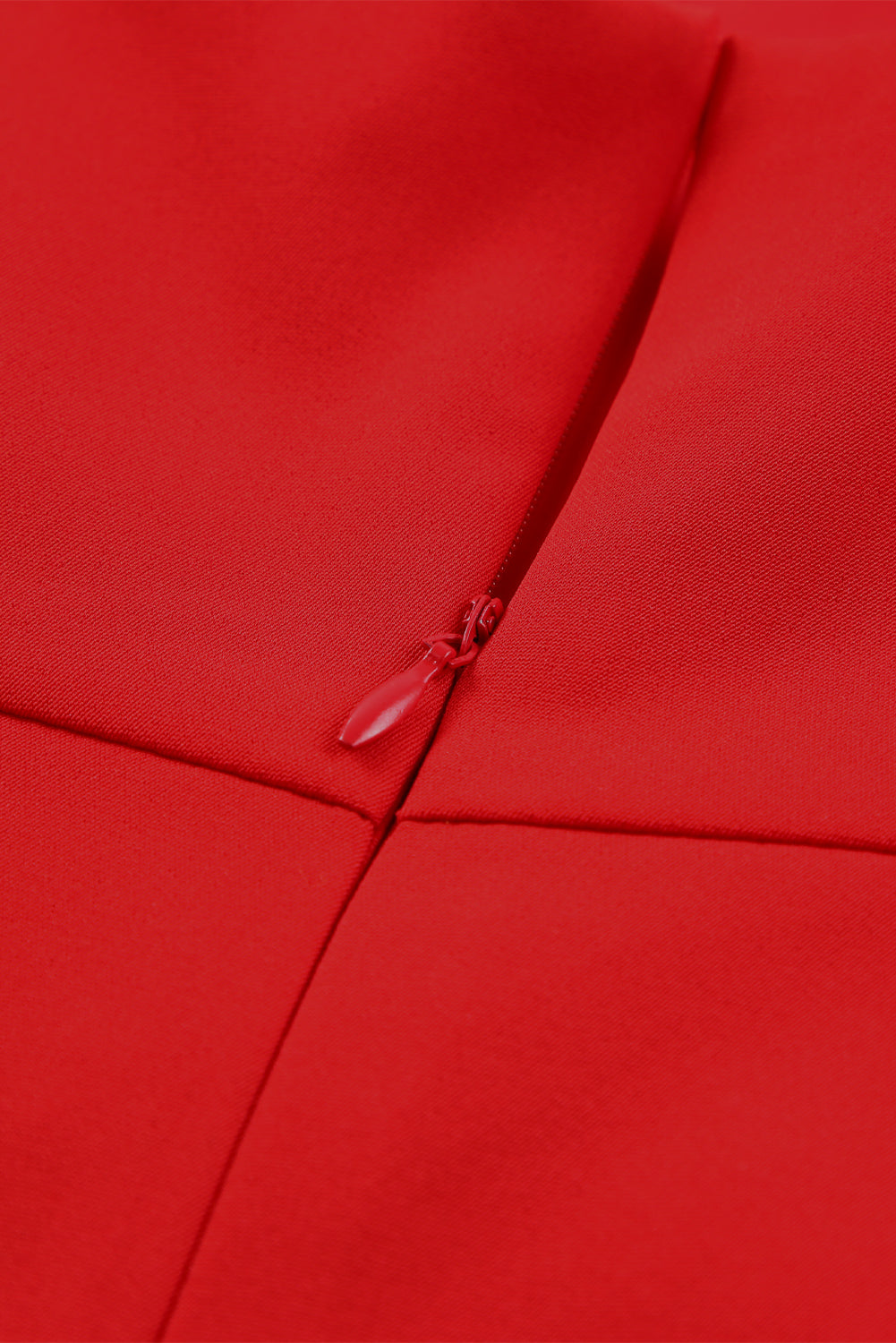 Backless Sheath Dress - Red