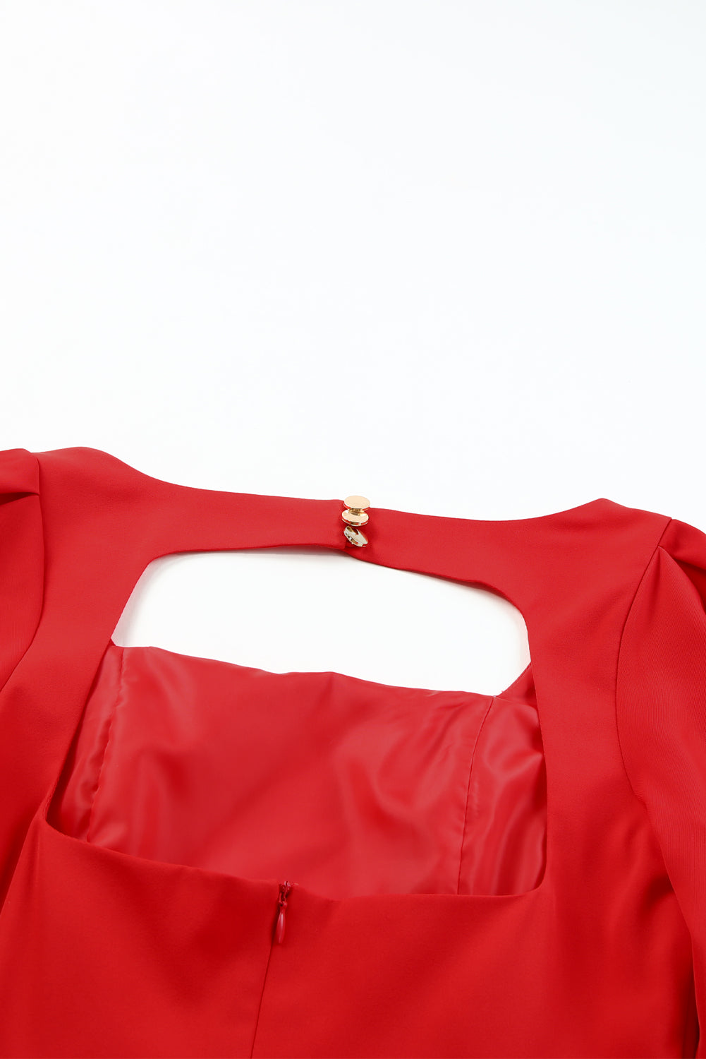 Backless Sheath Dress - Red