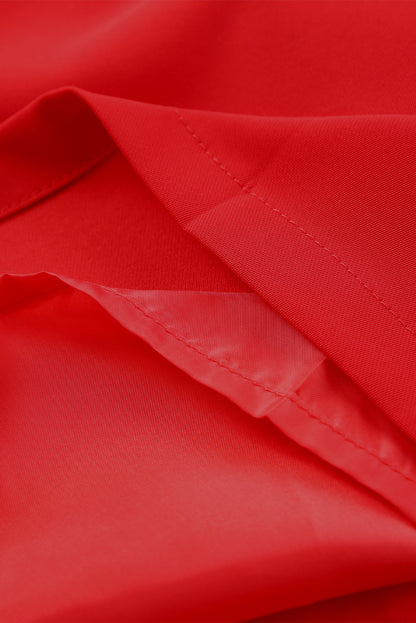 Backless Sheath Dress - Red