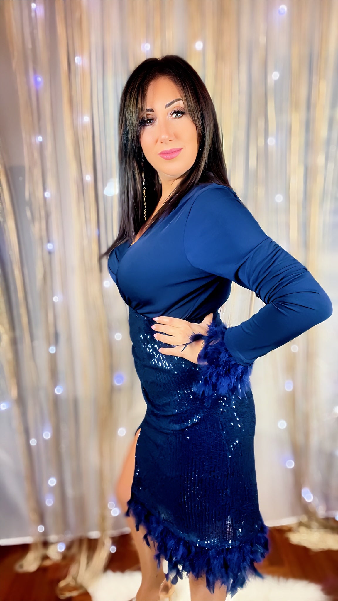 Sequin Sheath Dress