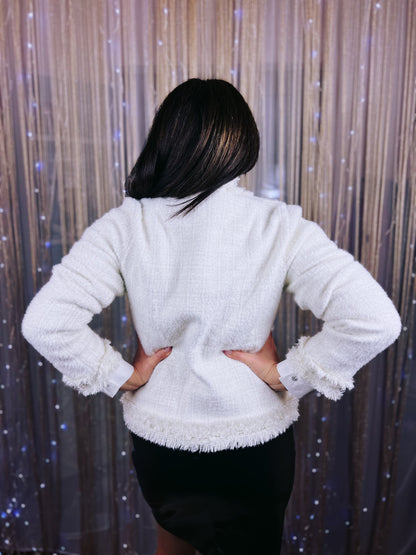 Lurex knitted jacket