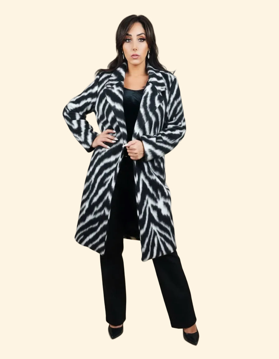 Cappotto over fantasia ZEBRA