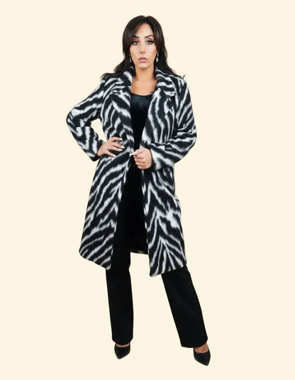 Cappotto over fantasia ZEBRA