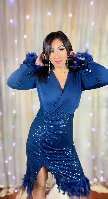 Sequin Sheath Dress