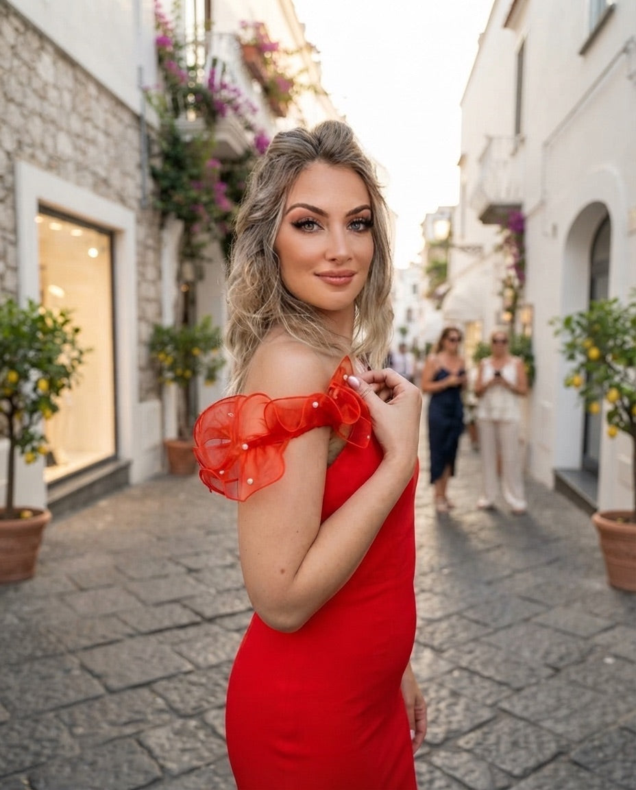 Sheath Dress - Red