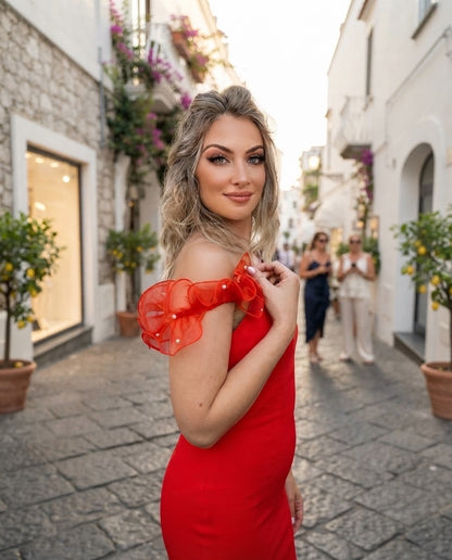 Sheath Dress - Red