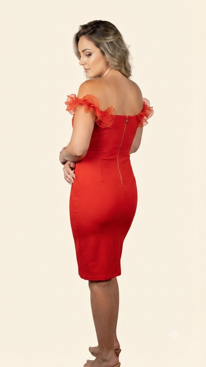 Sheath Dress - Red