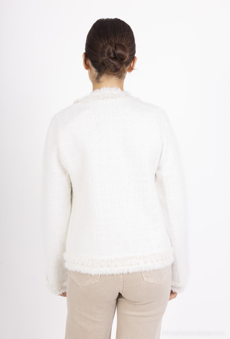 Lurex knitted jacket
